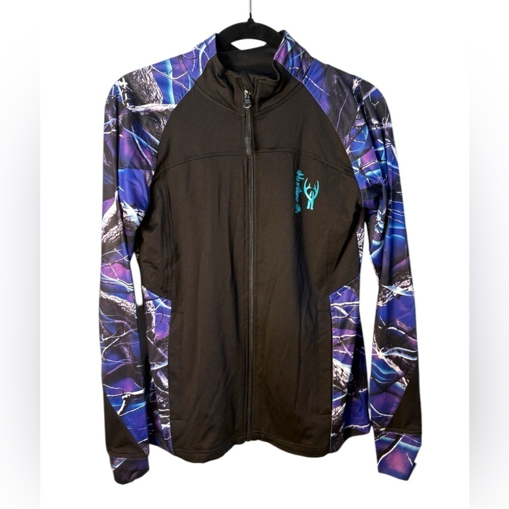 Huntworth Women’s Medium Oaktree Purple Camo Athletic Jacket